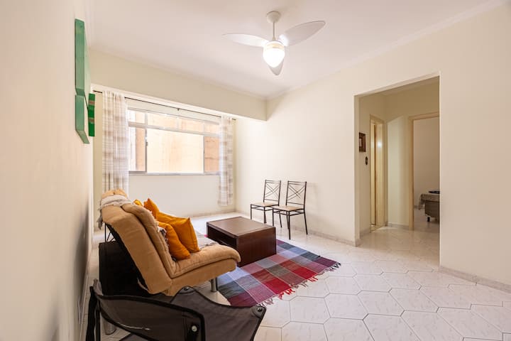 Apartamento Pé Na Areia Praia Dos Milionários. - Santos