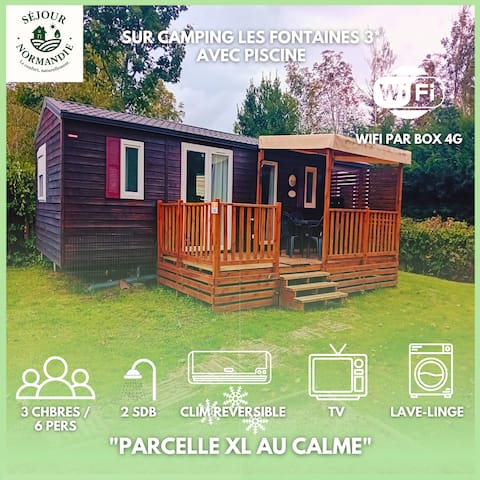 Cottage 6 pers Air-conditioned washing machine TV 2 bathrooms calm