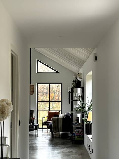 Modern house with SPA bath in a rural setting