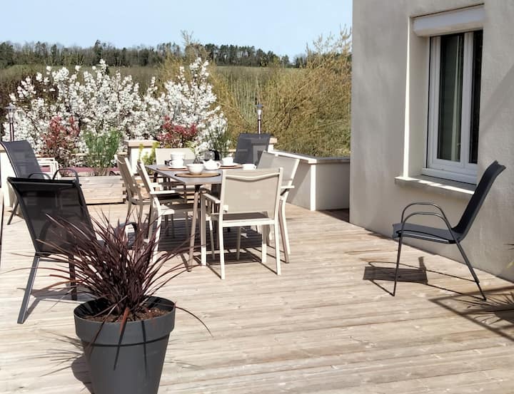 Gîte "Aux Prés Bressot" 10 Pers Grand Terrain Clos - Châtillon-sur-Seine
