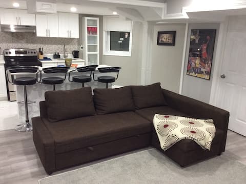 Successful Airbnb property: 2 Plush Queen Beds + 1 Sofa-bed - Sleeps 6 - Apt in Pickering