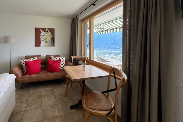 Modernes Studio Mit Traumhafter Aussicht Und Pool - Tenero-Contra