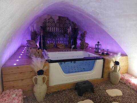 Suite L 'atelier Des Roses. Spa. vaulted cellar