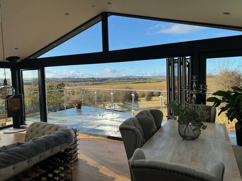 A luxurious family home with picturesque views