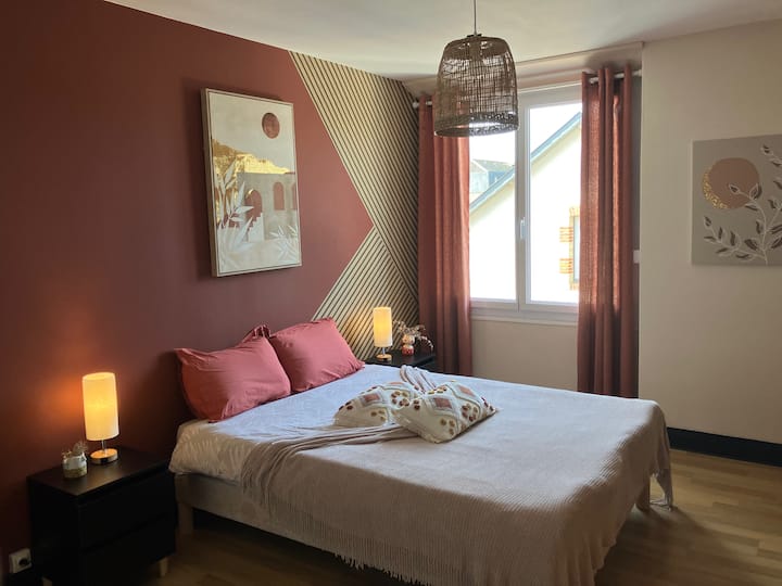 Habitación doble con un ambiente suave y moderno