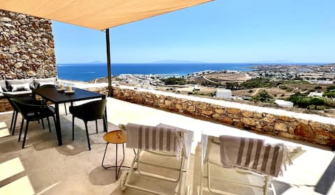 Flouria House - magnificent view of the Aegean Sea