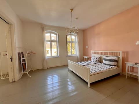 Generous apartment in a town villa