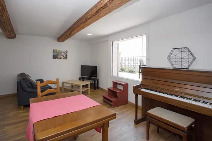 Appartement D'artiste Avec Piano Terrasse Vue Mer - Toulon