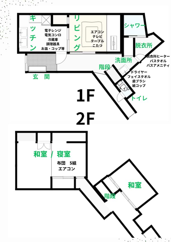 Jr福井駅から徒歩2分(150m)の一棟貸切民泊 - Fukui