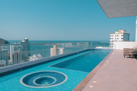 Exclusive Loft/Rooftop with ocean views. Rodadero