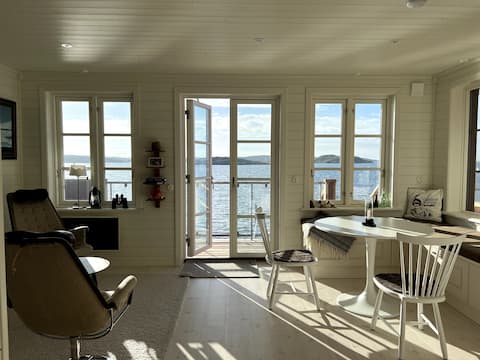 Newly built lake cottage with its own dock