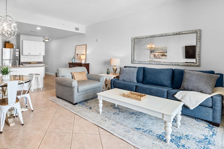 Sleeper sofa with queen mattress (Sleeps 2) 