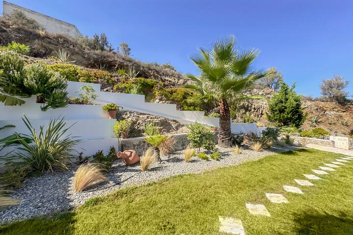 Modern-Rustic Villa in Stalos, Pool, Idyllic Views gallery image 2