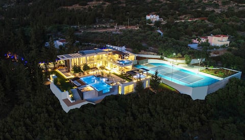 The One Villa: 3 Pools, Cinema, Tennis, 3' - Beach