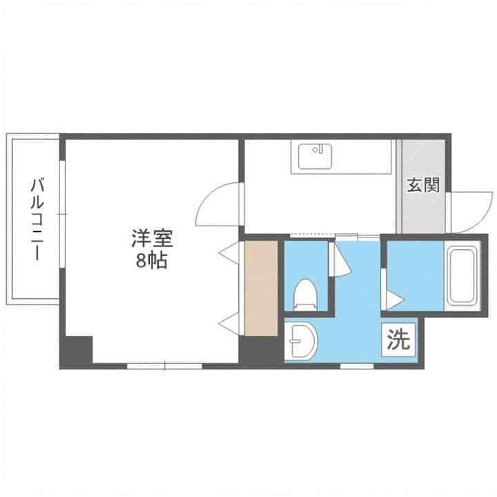 花園町駅徒歩4分・心斎橋/難波/梅田直通・デザイン性にこだわった空間 - Osaka