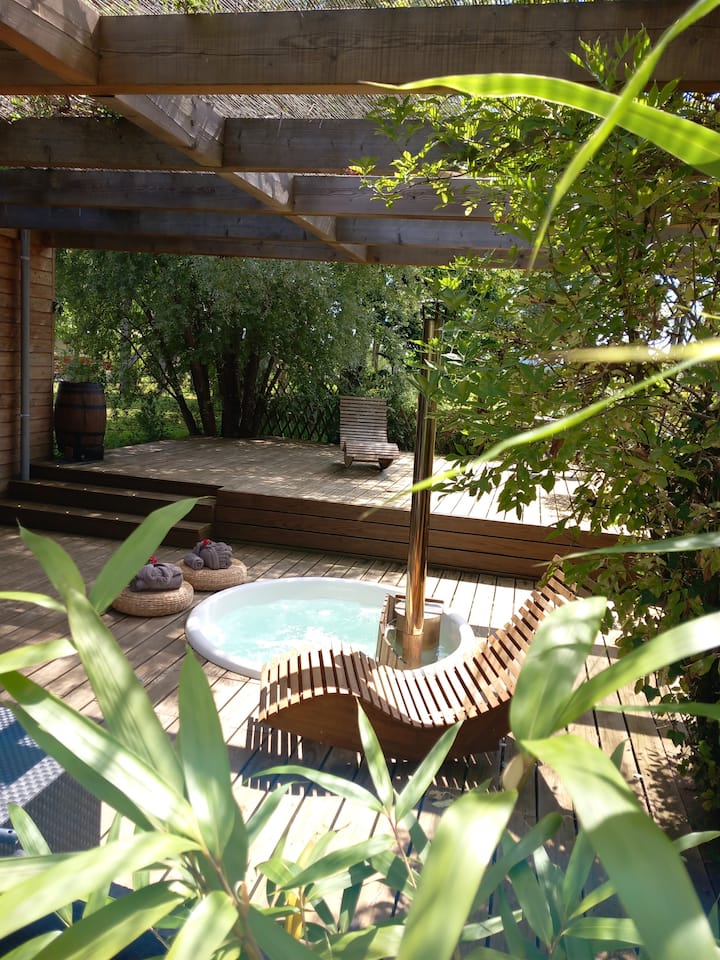 Lodge De L'idylle Bain Nordique & Sauna Privatifs - Limousin
