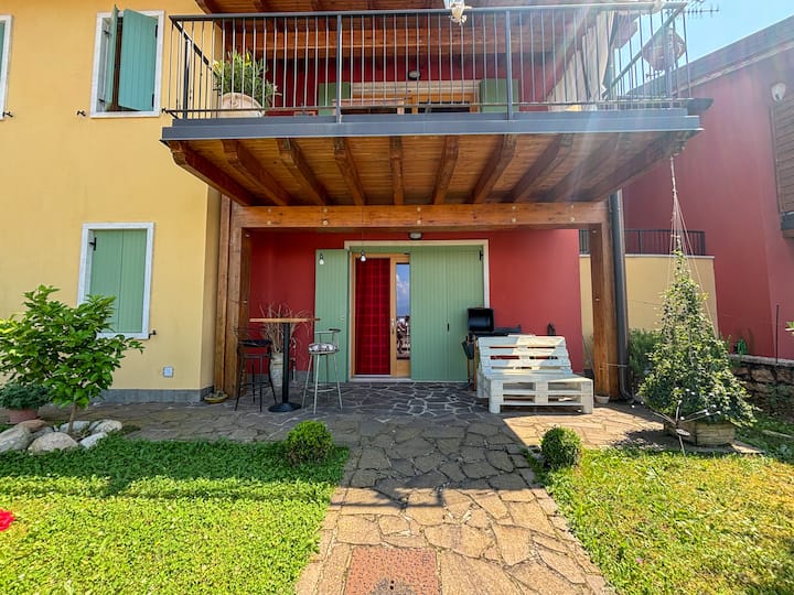 Villetta A Schiera Con Vista Lago E Garage Auto - Torri del Benaco