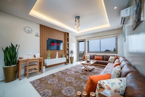 Top performing Airbnb: Beach view apartment 7 min from Marina Agadir in Souss Massa / سوس ماسة