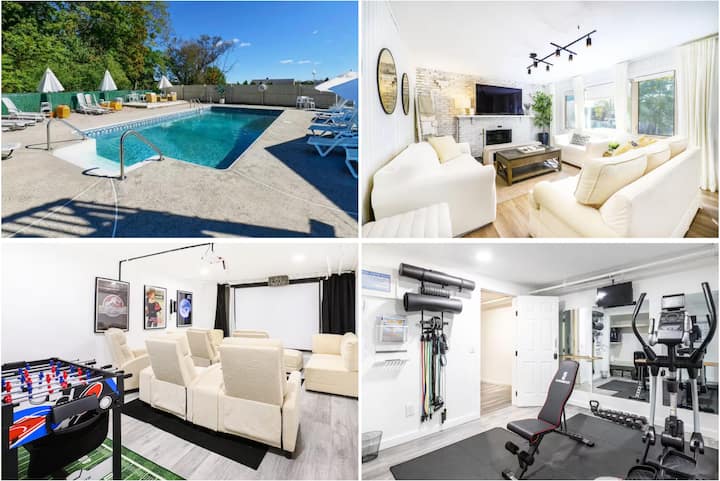 Luxury New Haven Stay • Pool, Gym & Cinema Room