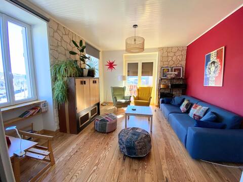 Gite 115m2 + garden + double parking near train station