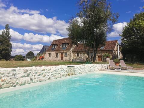 House 6/8 pers private swimming pool Plazac