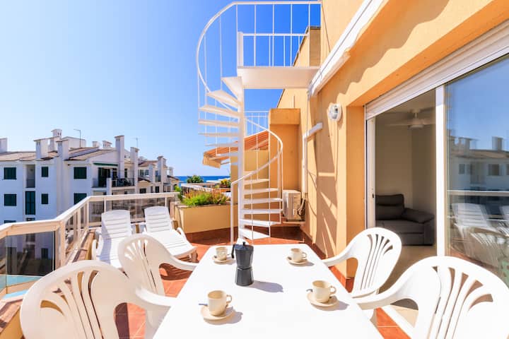 ÁTico Con Vistas Al Mar Y Piscina - Cambrils
