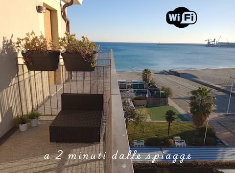 At the Pier by the sea