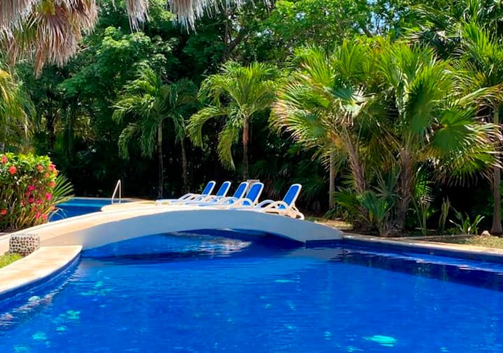 Golf View, Big Pool And Close To The Beach - Puerto Aventuras