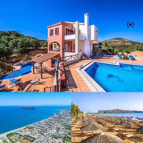 5′ to Beach | 2 Pools | 6 Bedrooms | Sea View