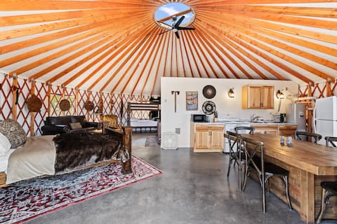 Lava Hot Springs Norway Themed Yurt!