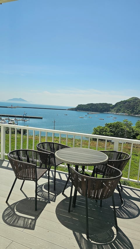 Shilga SA Room Private House
The best ocean view in Namhae!
German village 2 minutes by car, duplex/2-4 people/free school bus cafe