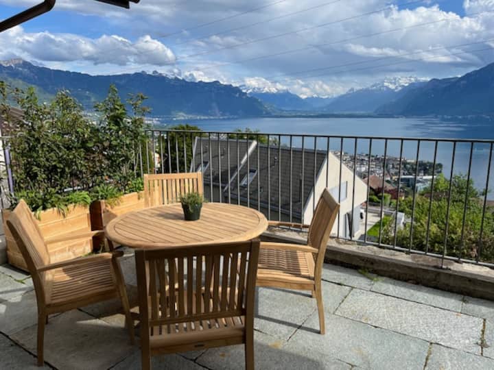 Studio Mit Nebengebäude Und Herrlichem Seeblick - Montreux