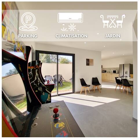 Urban * 150m2 *6 Ch *Arcade * Quiet * Spacious