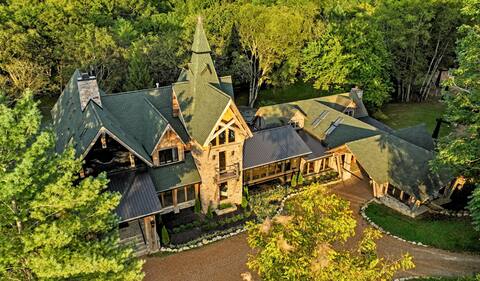 Extraordinary Manor: New Timber Frame Luxury Home