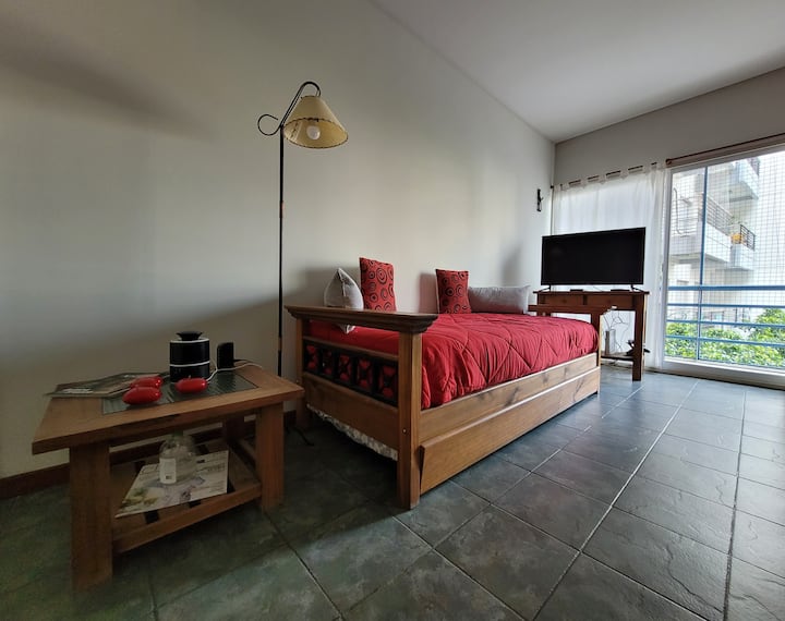 Departamento de 2 ambientes con parrilla y balcón en Palermo