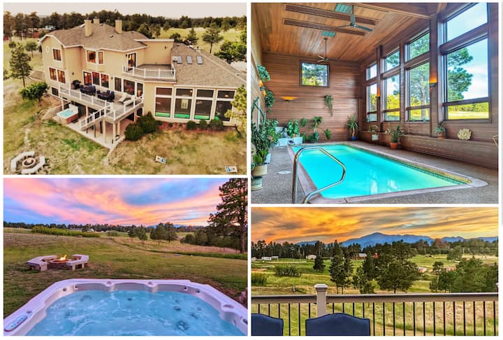 Lux Mansion - Indoor Pool/spa/gamerm/amazingviews - Black Forest, CO