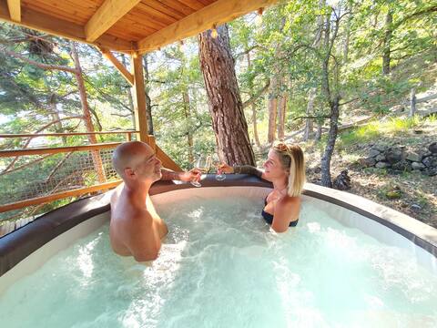 Tree house with private HOT TUB