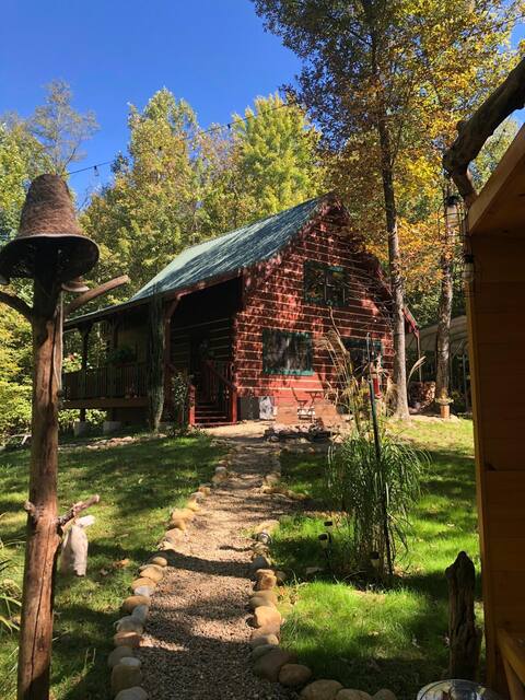 Log cabin with Wellness feature