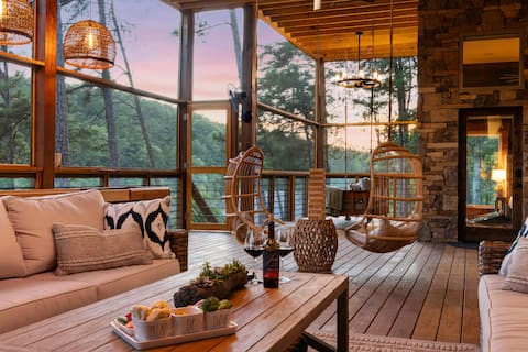 VIEWS! Two Decks, Hot Tub, Fire Pit, Theater, Dock