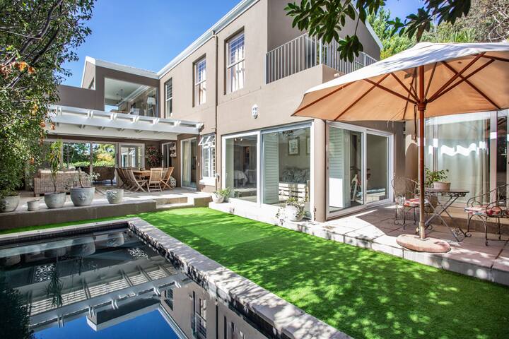 Secure, serene oasis enveloped in leafy views