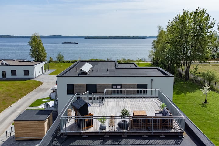 Sonnendeck Schwerin Mit Dachterrasse Und Seeblick - Schwerin