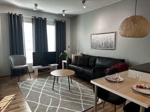Popular Airbnb listing: *Studio apartment + air conditioning & free parking* in Joensuu