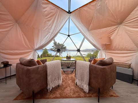 Popular Airbnb listing: Idyllic dome near beutiful sandbeach in Kinn