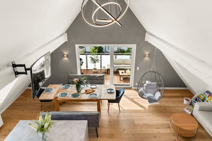 Exclusive 100 M² Loft 7p. With Sauna, Balcony & Ac - 카셀