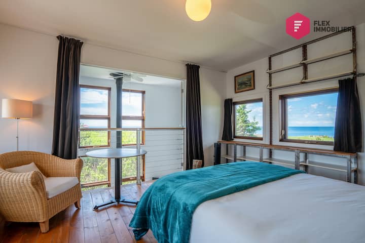 חדר שינה מס '1 בקומה 2 עם מיטת קווין נוחה