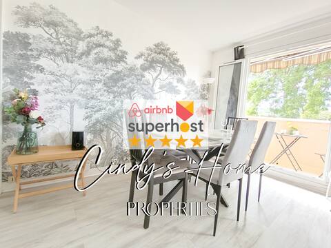 Apartment for 6 / 3 bedrooms & private parking