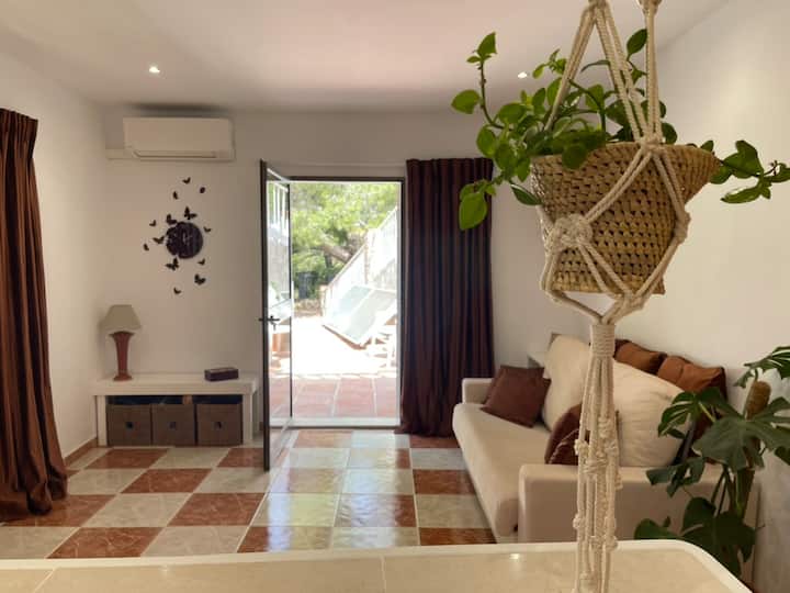 A good place for various activities. It serves as a dining room, living room, extra bedroom with the sofa bed. A place for relaxation, creating new things.