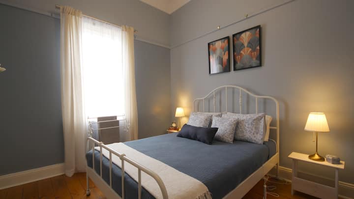 Bedroom with queen-size bed