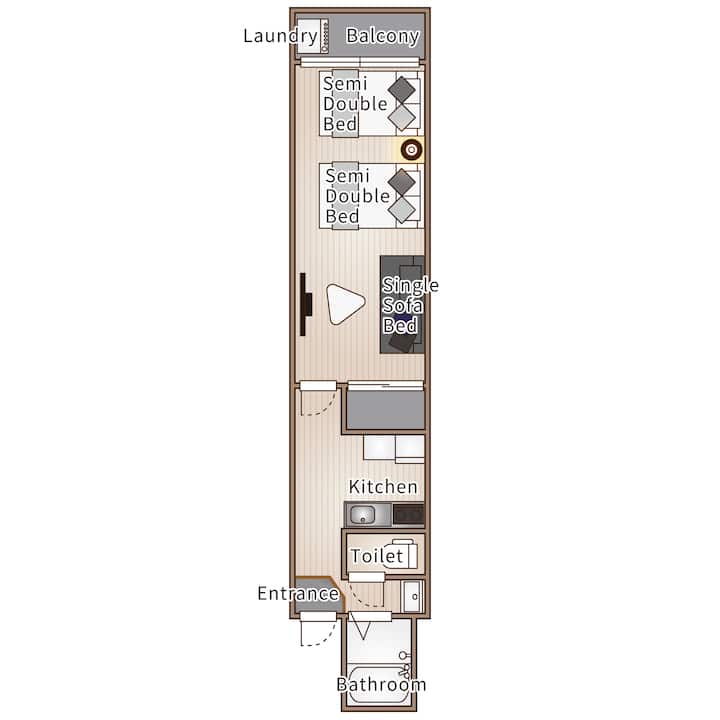 10min Work Namba Station/ Near Kuromon Mar/ams32 - 大阪市