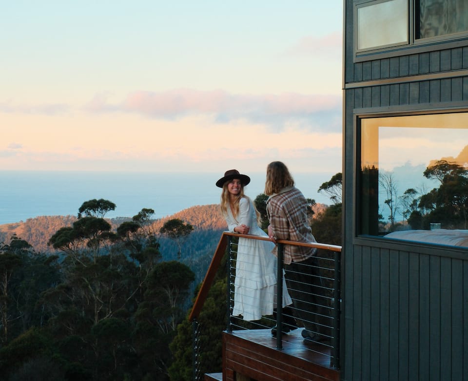 Candlebark Ridge, off grid above the sea, St Marys, Tasmania, Australia, photo 6 of 10